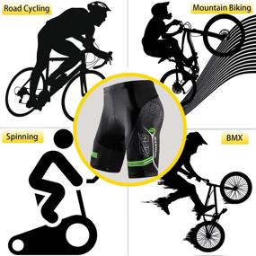 img 2 attached to 🚴 sponeed Men's Cycling Padded Shorts: Premium Bike Short Pants for Superior Comfort & Performance