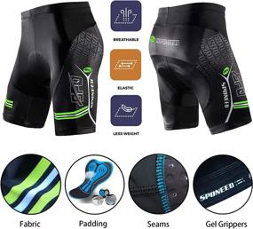 img 3 attached to 🚴 sponeed Men's Cycling Padded Shorts: Premium Bike Short Pants for Superior Comfort & Performance