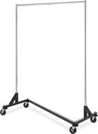 👕 whitmor commercial garment z-rack - stylish silver and sleek black design логотип