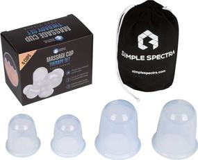 img 4 attached to Cupping Therapy Massage Sets - Silicone Vacuum Suction Cups for Joint & Muscle Pain Relief - Anti Cellulite, Trigger Point, Deep Tissue Myofascial Release - Includes Travel Bag