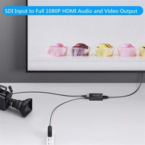 img 2 attached to 🔌 Преобразователь SDI в HDMI eSynic - Мини-адаптер SDI HDMI 3G для отображения сигнала Full HD 1080P на телевизоре с поддержкой звука - Поддерживает сигналы HD-SDI, SD-SDI и 3G-SDI на мониторе HDMI.