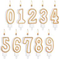 candles birthday numeral numbers decoration logo