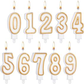 img 4 attached to Candles Birthday Numeral Numbers Decoration