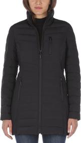img 1 attached to 🧥 Nautica Womens Midweight Stretch Puffer Jacket - Stylish and Cozy Women's Clothing
