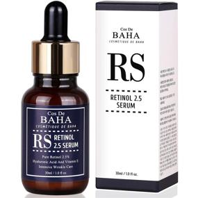 img 3 attached to 💆 Retinol 2.5% Solution Facial Serum with Vitamin E: Age Spot Remover & Crepe Erase - High Strength Formula for Face without Prescription, 1 Fl Oz