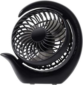 img 4 attached to AceMining Rechargeable Battery Operated Fan: Powerful, Silent, and Long-lasting Cooling Solution for Home, Office, and Travel (Black)