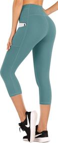 img 4 attached to 👖 IUGA Leggings for Women: High Waist Yoga Pants with Pockets | 4-Way Stretch Workout Leggings