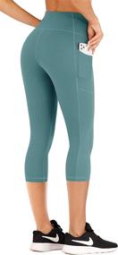 img 2 attached to 👖 IUGA Leggings for Women: High Waist Yoga Pants with Pockets | 4-Way Stretch Workout Leggings