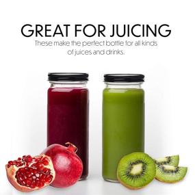 img 1 attached to Glass Bottles Juice Smoothie Containers Kitchen & Dining in Kitchen Utensils & Gadgets
