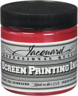 jacquard professional water-soluable screen print ink, 4oz jar, opaque red (126) - improved seo logo