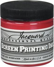 img 2 attached to Jacquard Professional Water-Soluable Screen Print Ink, 4oz Jar, Opaque Red (126) - Improved SEO
