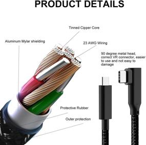 img 3 attached to 🔌 KYA Кабель-соединение 20FT/6M: Быстрая зарядка и передача данных высокой скорости для Oculus Quest 2 / Quest 1 с USB C 3.2 Gen1 - Кабель USB C для VR-гарнитуры и игрового ПК.