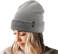 🧣 lvaiz winter knitted beanie for women & men - cotton slouchy rib knit watch hat - acrylic skull cap, unisex logo