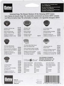 img 1 attached to Oatey 42005 Snap Tite Strainer Stainless