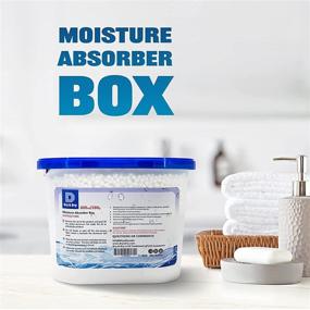 img 2 attached to 🌧️ Dry & Dry [8 Pack] [Net 10.1 Oz/Pack] Premium Moisture Absorbers for Basement, Closet, Bathroom, Laundry Room - Dehumidifiers & Moisture Absorbers to Control Excess Moisture