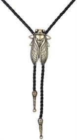 img 4 attached to AZORA Western Cowboy Bolo Tie: Stylish Leather 🤠 Necktie Pendant Necklace for Men, Kids, Boy & Girl