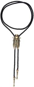 img 1 attached to AZORA Western Cowboy Bolo Tie: Stylish Leather 🤠 Necktie Pendant Necklace for Men, Kids, Boy & Girl
