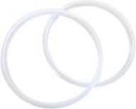 🔒 twin pack: 2 gjs gourmet rubber gaskets compatible with 10 quart power cooker xl ppc790 (or #ppc790), ppc773 (or #ppc773), and wal4 - non-oem replacement rings logo