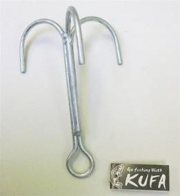 img 1 attached to 🔒 KUFA Galvanized Steel Grapple Hooks: Secure and Reliable Anchoring Equipment