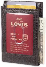 img 3 attached to Levis 31LV160016 Front Pocket Wallet Men's Accessories for Wallets, Card Cases & Money Organizers