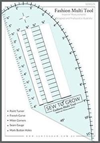 img 1 attached to 👗 Discover the Ultimate Fashion Measuring Multi-Tool Ruler: Sew To Grow