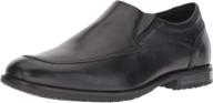 черные лоферы rockport dustyn slipon loafer black логотип