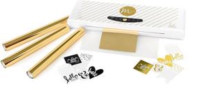 img 1 attached to 🔥 Heidi Swapp MINC Application Machine: 12-inch X 120-inch Gold Foil Roll by American Crafts