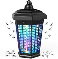 🪰 magic cat bug zapper outdoor electric, waterproof 4000v mosquito zapper with light sensor, insect killer lamp fly trap with on/off switch - effective mosquito killer lamp for backyard, patio & indoor use (black) logo