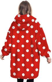 img 3 attached to Kids' Home Store: Oversized Blanket Hoodie Sweatshirt for Children