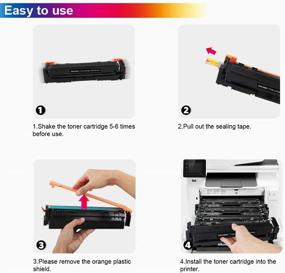 img 2 attached to CHENPHON Compatible Canon 054H 054 Toner Cartridge High Capacity 4-Pack (BK/CMY) with Canon imageCLASS Laser Printers (MF644Cdw, LBP622Cdw, LBP620C, 621cw, 623cdw, MF641cw, 642cdw, 640c, 643cdw, 645cx)