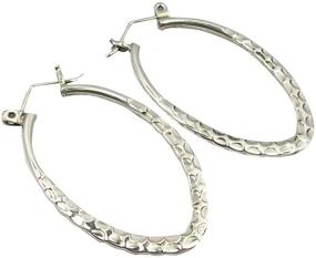 img 2 attached to SilverStarJewel 925 Sterling Silver Hoop Earrings - Exquisite Bridal Handmade Jewelry Gift for Christmas Day