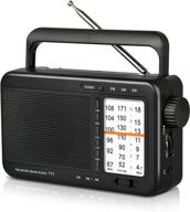 📻 runningsnail portable am fm sw radio - battery operated & ac powered - transistor radio with excellent reception, great sound quality, clear display panel, earphone jack, and large knob - compatible with 3 d cell batteries logo