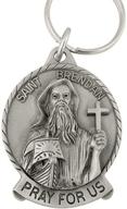 🔐 pewter catholic saint brendan key: unlocking divine protection logo