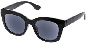 img 4 attached to Peepers Womens Reading Sun Black Sunglasses Vision Care