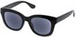 peepers womens reading sun black sunglasses vision care logo