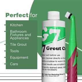 img 2 attached to 🛁 Grout and Tile Bathroom Cleaner with Sonic Power Scrubber Brush Kit - Best Grout Cleaner for Shower, Bathtub and Tiles