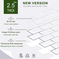 🔲 stickgoo 10-sheet peel and stick subway tile: white backsplash for kitchen and bathroom (thicker design) logo