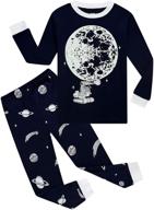 comfortable and stylish kikizye little big boys tractor pajamas set: 100% cotton sleepwear for kids logo