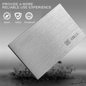 img 1 attached to 💻 HWAYO 2.5'' HDD 40GB Ultra Slim Portable External Hard Drive USB3.0: Ideal Storage Solution for PC, Desktop, Laptop, MacBook, Chromebook (Silver)