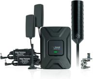 🚚 weboost drive 4g-x otr cell phone signal booster for truckers: ultimate signal boosting bundle with mini mag & in-vehicle server antennas, ac/dc/cla power supply. boost 4g/lte/3g signals! logo