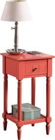 img 2 attached to 🏺 French Country Khloe Coral Accent Table by Convenience Concepts