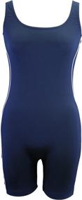 img 4 attached to Adoretex Women's Polyester One-Piece Swim Legsuit Unitard Swimsuit: Comfort and Style Combined!