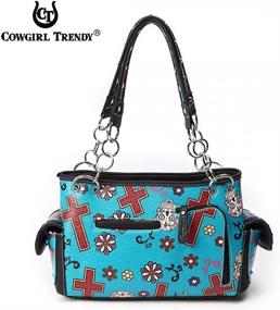 img 1 attached to Flower Concealed Handbag Shoulder Wallet Women's Handbags & Wallets for Totes