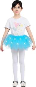 img 4 attached to 🌈 Colorful Rainbow Dress Up Skirts - Perfect for Girls' Costume Play and Pretend Fun!