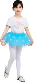 img 1 attached to 🌈 Colorful Rainbow Dress Up Skirts - Perfect for Girls' Costume Play and Pretend Fun!