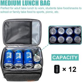 img 2 attached to Insulated Lunch Bag Women Men Storage & Organization