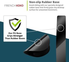 img 2 attached to 🐭 French Koko Mouse Pad with Wrist Support and Keyboard Wrist Support: Non-Slip Memory Foam Comfort for PC, Laptop, Mac, School, Home, or Office Desk