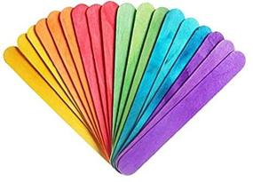 img 2 attached to 🌈 Eco Craft Stix-ECS 6" Colored Wooden Craft Sticks - Pack of 200ct: Vibrant Eco-Friendly Crafting Supplies for Unlimited Creativity!