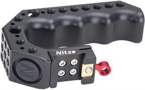 img 3 attached to 📷 Universal Mini NATO Top Handle Grip for Camera Cage with Built-in QR NATO Clamp - Nitze Mini Stinger Handle (Model PA28M-AK)