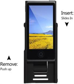 img 3 attached to 📱 Tranesca iPod Nano 7 Case: Black Rubber Cover Shell with Belt Clip for 7th & 8th Generation